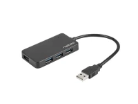 NATEC MOTH HUB USB3.0 4P BLACK NHU-1342