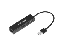 NATEC DRAGONFLY HUB USB2.0 3P+RJ45 NHU-1413