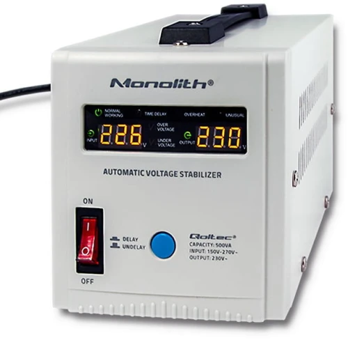 Stabilisator Computer QOLTEC AUTO STABILIZATOR NAPIĘCIA AVR 500VA 53893 - Bit Computer
