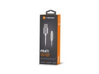 NATEC PRATI KABEL USB/USB-C 2.0 1M OPLOT SILVER