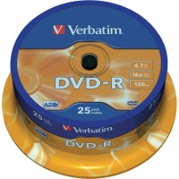 VERBATIM DVD-R  4,7GB *16 CAKE25 43522
