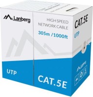 LANBERG KABEL UTP KAT-5E 305M DRUT CCA (CENA ZA 1M)