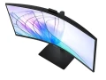 Samsung Monitor 34 cale ViewFinity S65VC VA 3440x1440 UWQHD 21:9 1xHDMI 1xDP 1xUSB-C (90W) 2xUSB 3.0 LAN (RJ45) 5ms HAS Webcam głośniki zakrzywiony 3Y