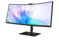 Samsung Monitor 34 cale ViewFinity S65VC VA 3440x1440 UWQHD 21:9 1xHDMI 1xDP 1xUSB-C (90W) 2xUSB 3.0 LAN (RJ45) 5ms HAS Webcam głośniki zakrzywiony 3Y