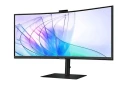 Samsung Monitor 34 cale ViewFinity S65VC VA 3440x1440 UWQHD 21:9 1xHDMI 1xDP 1xUSB-C (90W) 2xUSB 3.0 LAN (RJ45) 5ms HAS Webcam głośniki zakrzywiony 3Y