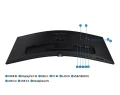 Samsung Monitor 34 cale ViewFinity S65UA VA 3440x1440 UWQHD 21:9 1xHDMI 1xDP 1xUSB-C(90W) 3xUSB 3.0 LAN (RJ45) 5ms 100Hz HAS+PIVOT zakrzywiony głośnik