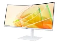 Samsung Monitor 34 cale ViewFinity S6 VA 3440x1440 UWQHD 21:9 1xHDMI 1xDP 2xTB 4.0(90W/15W) 3xUSB 3.0 LAN(RJ45) 5ms 100Hz HAS+PIV zakrzyw. gł. biały 3