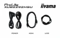 IIYAMA Monitor 21.5 cala XUB2292HSU-B6 IPS,100Hz,FreeSync,PIVOT,0.4ms,HDMI,  DP,4xUSB(3.2),2x2W,HAS(150mm)