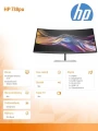 HP Inc. Monitor Pro seria 7 37.5 cala  WQHD+ Thunderbolt 4 - 738pu
