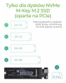 IcyBox Obudowa IB-1817M-C31 M.2 NVMe SSD