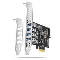 AXAGON PCEU-43RS Kontroler PCIe 4x port USB 3.2 GEN 1, UASP, chipset Renesas, 15-pin SATA zasilacz, dual power