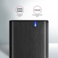 AXAGON EEM2-SB2 Obudowa zewnętrzna aluminiowa bezśrubowa USB-C 3.2 Gen 2 - M.2 NVMe / SATA SSD 30-80mm ALU pudełko czarne + USB-A - USB-C redukcja