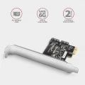 AXAGON PCES-SJ2 Kontroler PCIe 2x wewnętrzny port SATA 6G, chipset JMB582 SP & LP