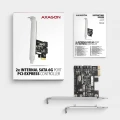 AXAGON PCES-SJ2 Kontroler PCIe 2x wewnętrzny port SATA 6G, chipset JMB582 SP & LP