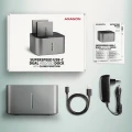 AXAGON ADSA-DC Stacja dokująca USB 3.2 Gen 1 - 2x SATA 6G 2.5"/3.5" SSD/HDD