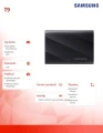 Samsung Dysk zewnętrzny SSD T9 1TB USB3.2 GEN.2 czarny