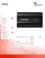 Adata Dysk SSD External SD810 500GB USB3.2 20Gb/s czarny