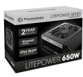 Thermaltake Litepower II Black 650W (Active PFC, 2xPEG, 120mm, Single Rail)