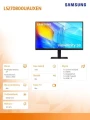 Samsung Monitor 27 cali ViewFinity S80UD IPS 3840x2160 UHD 16:9 1xHDMI 1xDP 1xUSB-C 90W 3xUSB 3.0 LAN KVM 5ms PinP/PbyP 60Hz HAS+PIV płaski 3YOn-Site