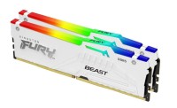 Kingston Pamięć DDR5 Fury Beast RGB 32GB(2*16GB)/5600 CL36 biała
