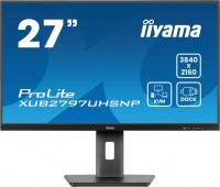 IIYAMA Monitor 27 cali XUB2797UHSNP-B1, 4K, IPS, DP, HDMI, USB-C, Pivot, HAS /5y/