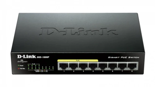 D-Link Switch 8-port  10/100/1000Gigabit Metal Housing Desktop