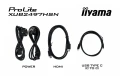IIYAMA Monitor 24 cale XUB2497HSN-B2 IPS, USB-C Dock, HDMI, DP, 300cd, Pivot, HAS