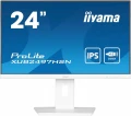 IIYAMA Monitor 24 cale XUB2497HSN-W2 IPS, USB-C Dock, HDMI, DP, 300cd, Pivot, HAS, biały