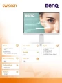 Benq Monitor 27 cali GW2786TC LED 5ms/IPS/HDMI/100Hz
