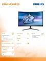 Philips Monitor 27M2C5200W 27 cali Zakrzywiony VA 280Hz HDMIx2 DP HAS