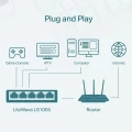 TP-LINK Przełącznik typu deskto LS1005 switch  5x10/100