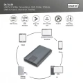Digitus Obudowa/Stacja klonująca USB 3.1 Typ C na dyski SSD M.2 NVMe 20 Gbps aluminiowa, beznarzędziowa