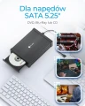 IcyBox Obudowa IB-525-U3 1x5,25 SATA DVD/Blue-Ray, czarna