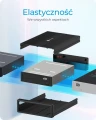 IcyBox Obudowa IB-525-U3 1x5,25 SATA DVD/Blue-Ray, czarna