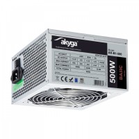 AKYGA Zasilacz ATX 500W AK-B1-500 P4 PCI-E 6+2 pin 3x SATA 2x Molex PPFC  FAN 12cm