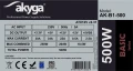 AKYGA Zasilacz ATX 500W AK-B1-500 P4 PCI-E 6+2 pin 3x SATA 2x Molex PPFC  FAN 12cm