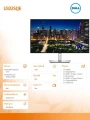 Dell Monitor U3225QE  31,5 cala IPS Black LED 4K(3840x2160)/16:9/Thunderbolt/HDMI/DP/USB-C/USB/RJ-45/3Y
