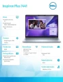 Dell Notebook Inspiron Plus 7441/XPLUS10C/16GB/1TB SSD Gen4/14.0 QHD+ Touch/Adreno GPU/FgrPr/Cam & Mic/WLAN + BT/Backlit Kb/3 Cell/3Y Basic Onsite