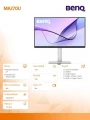 Benq Monitor 27 cali MA270U IPS 5ms/IPS/HDMI/60Hz/4K