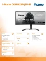 IIYAMA Monitor 34 cale G-Master GCB3482WQSU-B1,VA,UWQHD,120HZ,1500R, HDR400, 21:9, 500cd,2x5W, USB-c