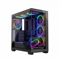 MODECOM Obudowa PC STELLAR 8F ARGB 10 Czarna