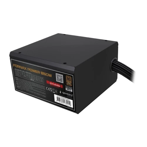 Gembird Zasilacz komputerowy Fornax Power 850W 80+Bronze aktywny PFC 120mm wentylator