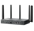TP-LINK Brama sieciowa gigabitowa Omada 4G+ Cat6 AX3000 VPN with 4-Port PoE+PORT: 1× Gigabit SFP WAN/LAN Port, 1× Gigabit RJ45 WAN Port, 4× Gigabit WA
