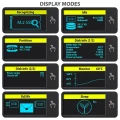 AXAGON EEM2-SD2 Obudowa zewnętrzna aluminiowa bezśrubowa USB-A/C 3.2 Gen2 M.2 NVMe/SATA display LCD