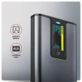 AXAGON EEM2-SD2 Obudowa zewnętrzna aluminiowa bezśrubowa USB-A/C 3.2 Gen2 M.2 NVMe/SATA display LCD