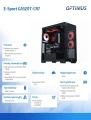 OPTIMUS Komputer E-Sport GB550T-CR5 Ryzen 7 5800X/16GB/1TB/RX 7600 GAMING OC 8G/W
