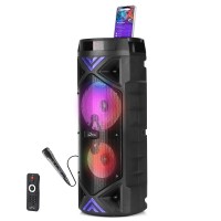 Media-Tech Głośnik FUNBOX KEG PRO MT3182 Karaoke/Bluetooth 5.0+EDR/FM/MP3?MicroSD/USB/Equalizer/AUX/Jack 6.3/Pilot/LED/RMS 50W/PMPO 1400W
