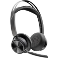 POLY Zestaw słuchawkowy Voyager Focus 2  certyfikatem Microsoft Teams USB-C-C z podstawką ładującą, przejściówka USB-C/A 9T9J6AA