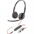 POLY Zestaw słuchawkowy Blackwire 3225 USB-C + USB-C/A (Bulk) 8X229A6