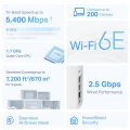TP-LINK Router Deco XE75 Pro(1-pack) WiFi 6E AXE5400